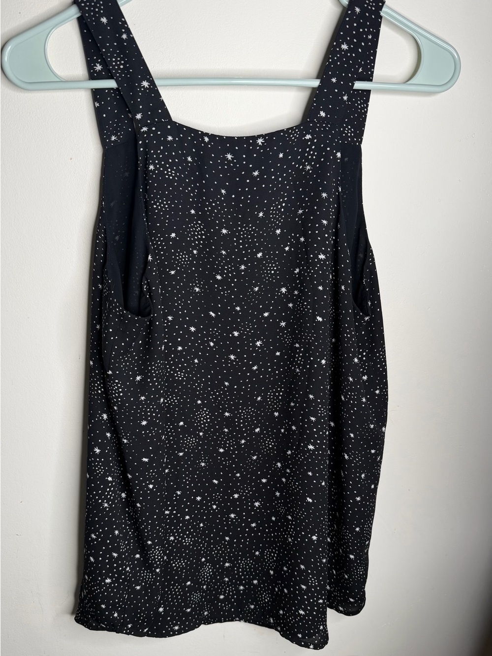 LOFT Black Star Print V-Neck Camisole - Picture 3 of 3
